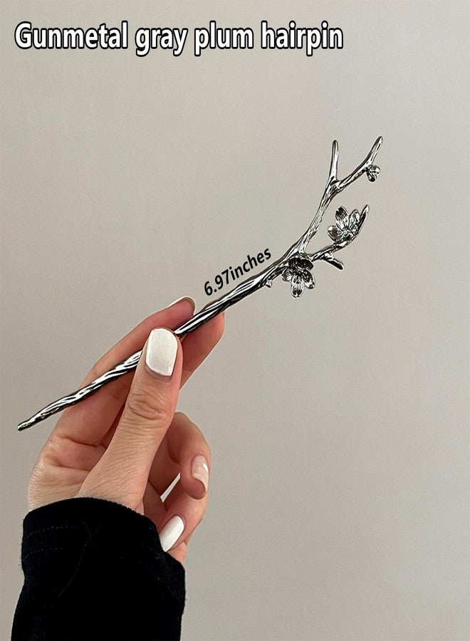 Snmzlc ﻿Snmzlc 2 Pcs Hair sticks for buns,French hair pins for women,Buns and Updos with No Hair Damage,Metal French Pin Great Hold,Suitable for fine & thick hairUS298 - Image 3